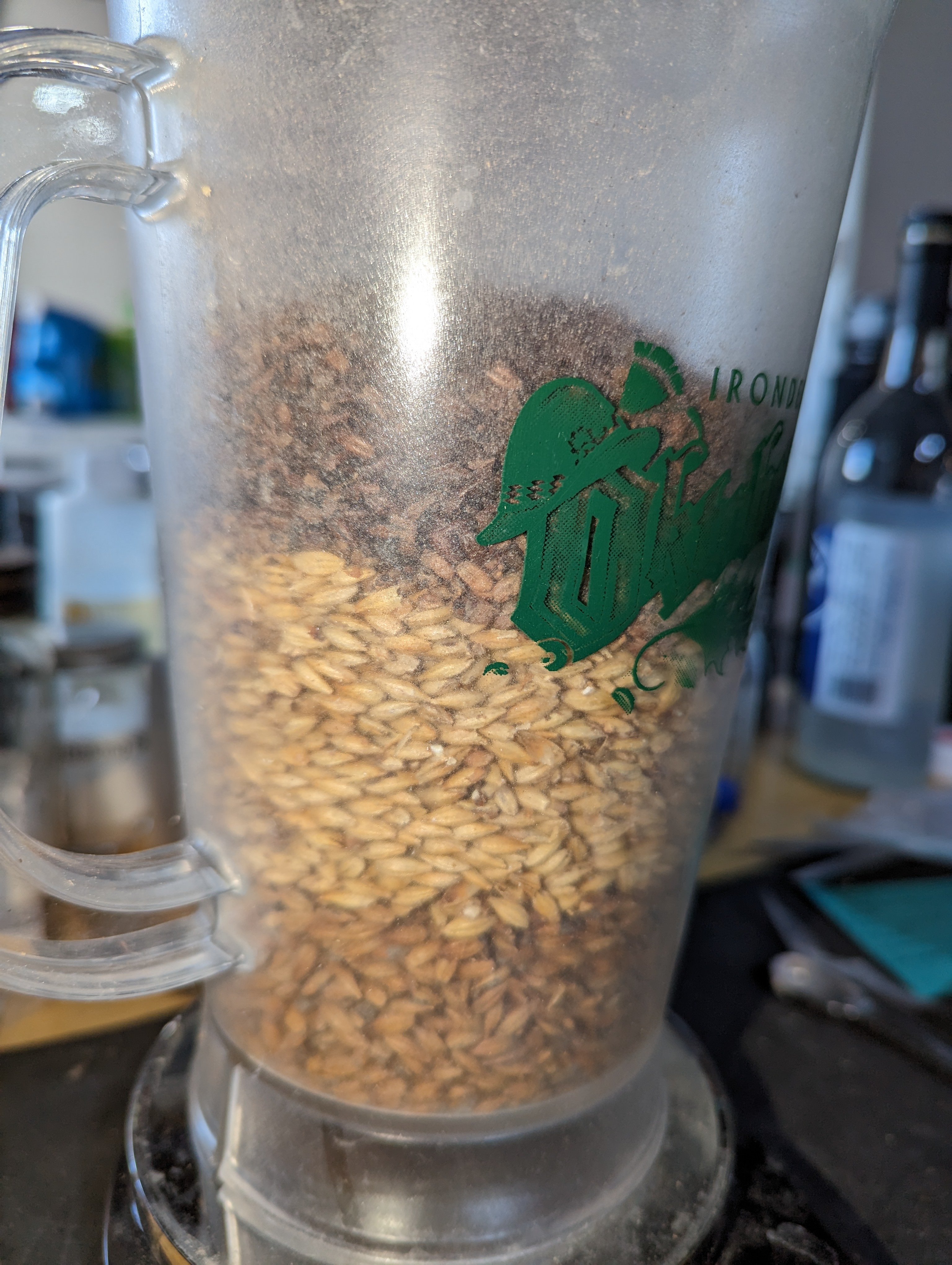 Grain in a mill pitcher